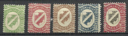NORDINGERMANLAND Inkeri FINLAND 1920 Michel 1 - 5 * - Local Post Stamps