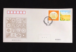 China FDC/2022 Personalized Stamp Series No.57—Fruitful Achievement Stamp Full Sheet MNH - 2020-…