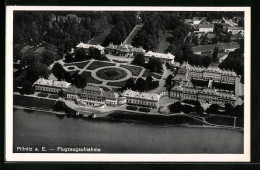 AK Dresden-Pillnitz, Schloss, Flugzeugaufnahme - Pillnitz