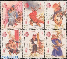 Macao 2003 Literature 6v [++], Mint NH, Nature - Sport - Cat Family - Horses - Shooting Sports - Art - Authors - Ongebruikt