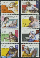 Vatican 2008 Sixtine Chapell 8v, Mint NH, Art - Michelangelo - Paintings - Nuovi