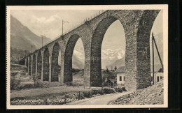 AK Frutigen, Der Grosse Viadukt Der Lötschbergbahn  - Frutigen