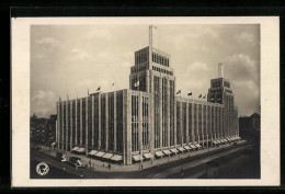 AK Berlin-Neukölln, Karstadt AG, Haus Am Hermannplatz Aus Der Vogelschau  - Neukoelln