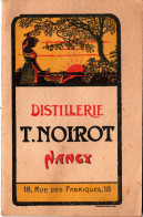 Catalogue Plaquette - Distillerie NOIROT à Nancy (54) Fabrication Des Liqueurs - Altri & Non Classificati