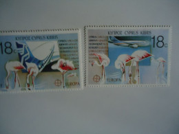 CYPRUS  MNH  STAMPS  BIRDS  BIRD  EUROPA FLAMINGO 1988 DISCOUNT 0.15 PER PIECE - Fenicotteri