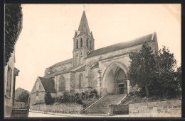 CPA Jouy-le-Moutier, L`Eglise, Cote Nord  - Jouy Le Moutier