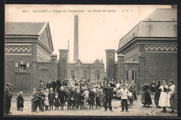 CPA Caudry, Usine Du Transwaal, La Porte De Sortie - Caudry