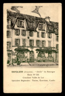 12 - ESPALION - HOTEL DE FRANCE - CARTE ILLUSTREE - Espalion