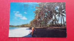 Esperanto.Black Sand Beach At Kalapana.Sent To Ljubljana - Big Island Of Hawaii