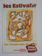 FOUGASSE / VIN - VERRES , Illustrateur Desclozeaux - Carte Publicitaire Estival'off - Desclozeaux