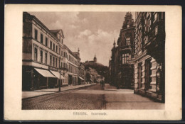 AK Siegburg, Kaiserstrasse Mit Geschäft Und Burg  - Siegburg