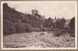 CPSM 26 - SAINTE JALLE - L'Arrivée à Ste-Jalle - La Rivière L'Ennuye , Le Château Féodal Et Le Vieux Clocher - Sainte-Jalle