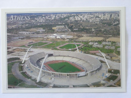 STADE ATHENES (GRECE) - Vue Du Stade, Gradins Et Terrains - Ville En Arrière Plan - Stades