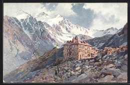 Künstler-AK Edward Theodore Compton: Nürnberger Hütte, Berghütte Am Stubai  - Compton, E.T.