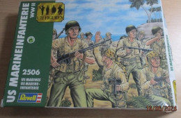 Kit314 FIGURINES PLASTIQUE SOUPLE - échelle 1/72 REVELL US MARINES 50 Figurines Dont 1 Partiellement Peinte - Figurines