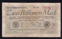 2 Billionen Mark 5.11.1923 - FZ BR - Zeitgenössische Fälschung DEU-163dF (A5-20324) - 2 Biljoen Mark