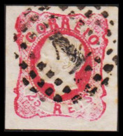 1862. PORTUGAL. Luis I. 10 REIS. Cancelled 1. Beautiful Stamp.   (Michel 14) - JF546753 - Usati