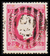 1879. PORTUGAL. Luis I. 25 REIS Perforated 13½. Fine Stamp.  (Michel 38C) - JF546762 - Usati