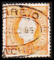 1879. PORTUGAL. Luis I. 80 REIS Perforated 12½.  (Michel 40B) - JF546765 - Usati