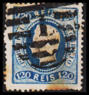 1867. PORTUGAL. Luis I. 120 REIS. Perforated. Rust.  (Michel 32) - JF546768 - Usati