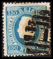 1879. PORTUGAL. Luis I. 150 REIS Perforated 12½. Beautiful Stamp.  (Michel 43B) - JF546772 - Usati