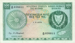 Cyprus P-42c 500 Mils 1979 Used - Cyprus