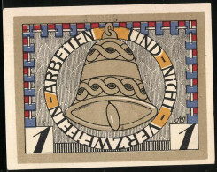 Notgeld Augustenburg 1920, 1 Mark, Das Fleckenskollegium  - Denemarken