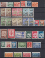 Yugoslavia Njegos,airplanes,partizans,sport 36 Stamps COMPLETE YEAR SET 1947 MNH ** - Nuevos