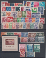 Yugoslavia COMPLETE YEAR SET 62 Stamps + 1 Mini Sheet Zefiz,airplanes,partizans,industry,red Cross,Tito 1951 MNH ** - Ungebraucht