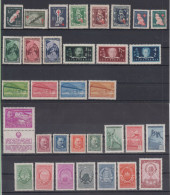 Yugoslavia COMPLETE YEAR SET 33 Stamps Sport-athletics,coat Of Arms,Kosir,bridges,red Cross 1948 MNH ** - Ungebraucht