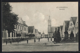 AK Allersberg / Mittelfranken, Belebte Strassenpartie Am Marktplatz  - Allersberg