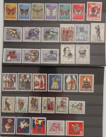Yugoslavia COMPLETE YEAR SET Folk Costumes,butterflies,sport-olympic Games Marks,Engels 35 Stamps 1964 MNH ** - Nuevos