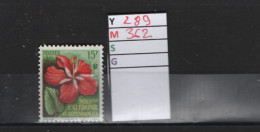 PRIX FIXE A 10% Obl 289 YT 362 MIC Hibiscus Fleur « Nlle Calédonie »  17/45 - Usados