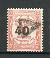 FR - TAXE - N° 50  (o)  40c S 50c  Rouge  Cote 4,5 Euro  BE   2 Scans - 1859-1959 Gebraucht