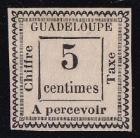 Guadeloupe Taxe N°6 - Neuf Sans Gomme - TB - Timbres-taxe