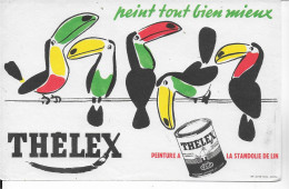 Buvard Annees  50's NEUF   PEINTURE THELEX TOUCANS - Peintures