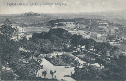 Ct71 Cartolina Cagliari  Citta'  Giardini Pubblici Panorama Campidano - Cagliari