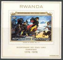 Rwandaise Bicentenaire Etats-Unis Bloc Luxe 728 ** MNH - Neufs