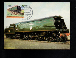 NEVIS CARTE MAXIMUM 1983 LOCOMOTIVE - America (Other)