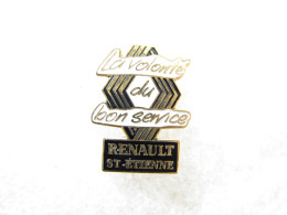 PIN'S     RENAULT  SAINT ÉTIENNE  Email Grand Feu - Renault