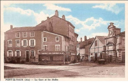 01.PONT- DE-VAUX.LA GARE ET LES HALLES. . - Pont-de-Vaux