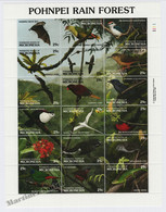 Micronesia - Micronesie 1991 Yvert 176-93, Fauna, Pohnpei Humid Forest - MNH - Mikronesien