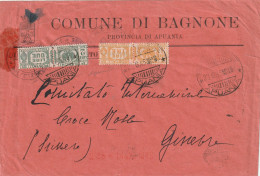 LETTERA 1945 LUOGOTENENZA PACCHI L.3+2 TIMBRO BAGNONE APUANIA (YK2404 - Poststempel