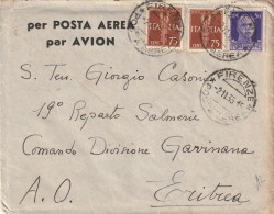 LETTERA 1935 2X75 PA+1 DIRETTA AO ERITREA Con Contenuto (YK2359 - Eritrea