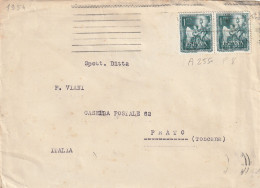 LETTERA 1954 SPAGNA 2X1 DIRETTA ITALIA (YK2314 - Brieven En Documenten