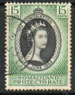 Somaliland Protectorate QEII 1953 Coronation, Used, SG 136 (BA2) - Somalilandia (Protectorado ...-1959)