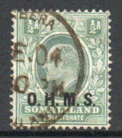 Somaliland Protectorate EVII ½ Anna OHMS Official, Used, SG O10 (BA2) - Somalilandia (Protectorado ...-1959)