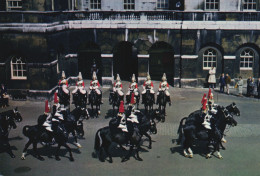 LONDON, ARCHITECTURE, WHITEHALL, CHANGING GUARDS, HORSES, ENGLAND, UNITED KINGDOM , POSTCARD - Whitehall