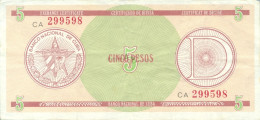 Cuba P-FX29 5 Pesos D (1985) Cancelado - Cuba