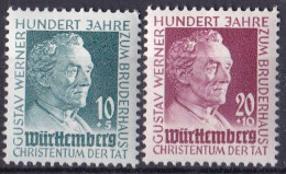 Alliierte Besetzung Französische Zone Württemberg 1949 Mi. Nr. 47-48 **/MNH (Z1-2) - Württemberg